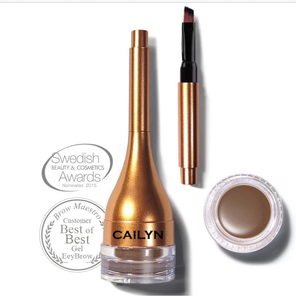 Cailyn Gelux Brow Gel with Brush in Nutmeg